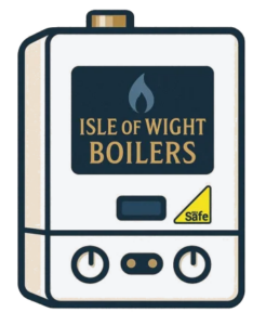 Isle of Wight Boilers Logo White No BG