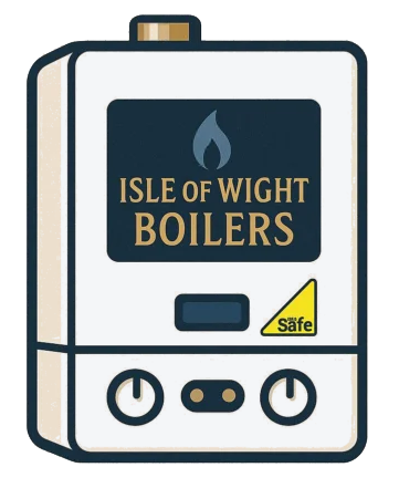 Isle of Wight Boilers Logo White No BG